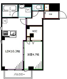 スマート・グラン荻窪 1LDKの間取図画像