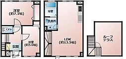 SEBONソレアード西荻窪 2LDKの間取図画像