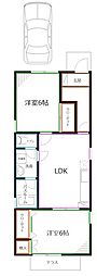 オーク西荻 2LDKの間取図画像