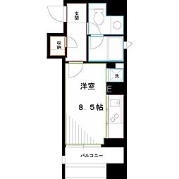 グランプレオ武蔵野 ワンルームの間取図画像