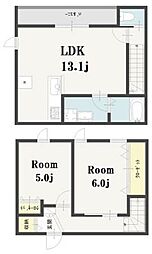 ImagawaMidGardenSuite 2LDKの間取図画像
