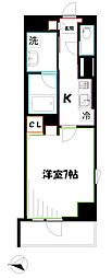 グランドレジデンスミタカ 1Kの間取図画像