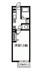 アマーヴィレ櫻井 1Kの間取図画像
