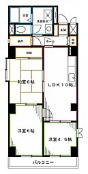 ニューハイツ中落合 5階3LDKの間取り