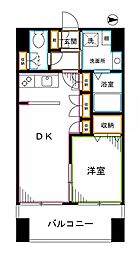 HF西新宿レジデンスWEST 1DKの間取図画像