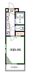 レソム南台 1Kの間取図画像