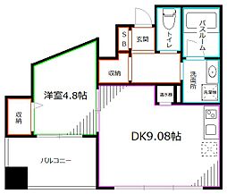 ドゥーエ東高円寺 1LDKの間取図画像