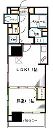 エミリブ鷺ノ宮 1LDKの間取図画像