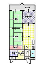 SUNミネマツ  ｜ 大阪府寝屋川市香里新町（賃貸マンション3LDK・7階・56.93㎡） その2