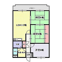 昇栄マンションI  ｜ 大阪府寝屋川市打上元町（賃貸マンション3LDK・2階・64.08㎡） その2