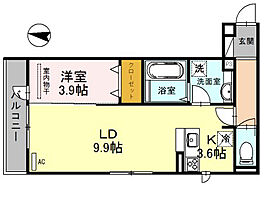 Avenir  ｜ 大阪府寝屋川市池田新町（賃貸アパート1LDK・2階・43.72㎡） その2