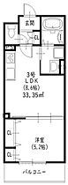 ラモーナ北条II  ｜ 大阪府大東市北条4丁目（賃貸アパート1LDK・2階・33.35㎡） その2