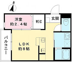 リアフラッツ香里園NORTH  ｜ 大阪府寝屋川市郡元町（賃貸アパート1LDK・3階・25.87㎡） その2