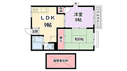 マスコットコーポ 2LDKの間取図画像