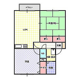 パル 2LDKの間取図画像