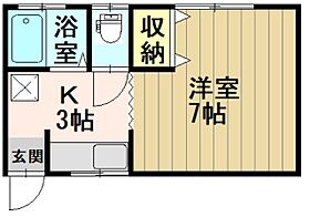 桔梗野ハイムII 101 ｜ 青森県弘前市大字桔梗野3丁目（賃貸アパート1K・1階・23.13㎡） その2