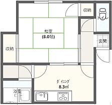 清明荘 07 ｜ 青森県弘前市大字野田2丁目（賃貸アパート1DK・2階・29.75㎡） その2