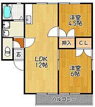 サンモール笹隈Ｂ 202 ｜ 佐賀県神埼市神埼町本堀（賃貸アパート2LDK・2階・48.13㎡） その2