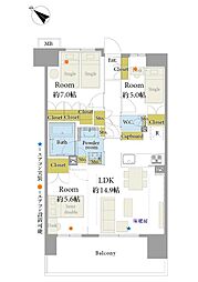 間取図画像 3LDK