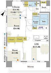 間取図画像 2SLDK