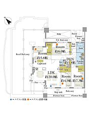 レクセルプラッツァ柏 4LDKの間取図画像