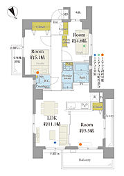 グランチェーズ川崎 3LDKの間取図画像