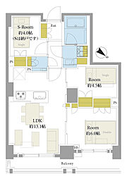 間取図画像 2SLDK