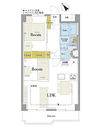 間取図画像 2LDK