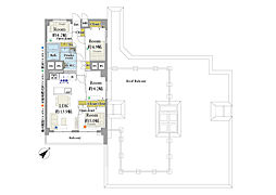 行徳第一スカイハイツ 4LDKの間取図画像