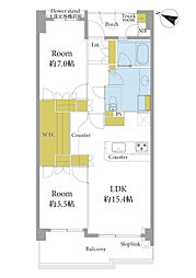 間取図画像 2LDK