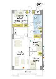 ハイマート横浜 2SLDKの間取図画像