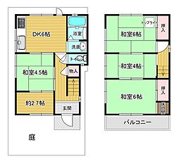 尼崎市大島　中古戸建 4DKの間取り