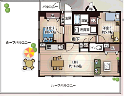 間取図画像 2LDK