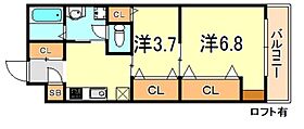 兵庫県明石市野々上２丁目（賃貸マンション2K・3階・34.44㎡） その2