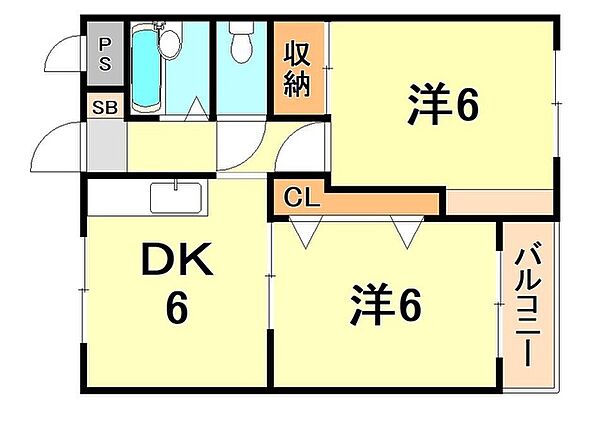 兵庫県神戸市垂水区上高丸３丁目(賃貸マンション2DK・2階・40.15㎡)の写真 その2