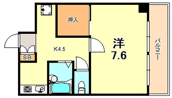 兵庫県神戸市垂水区名谷町(賃貸マンション1K・4階・28.60㎡)の写真 その2