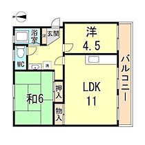 兵庫県神戸市垂水区本多聞５丁目（賃貸マンション2LDK・2階・51.18㎡） その2