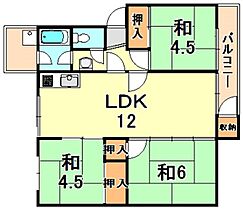 兵庫県神戸市垂水区狩口台４丁目（賃貸マンション3LDK・5階・57.34㎡） その2