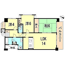 兵庫県明石市魚住町住吉１丁目（賃貸マンション3LDK・2階・69.30㎡） その2