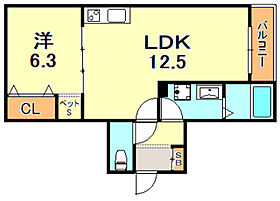 兵庫県神戸市垂水区王居殿３丁目（賃貸アパート1LDK・3階・43.02㎡） その2