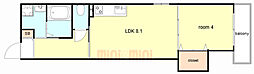 間取図画像 1LDK