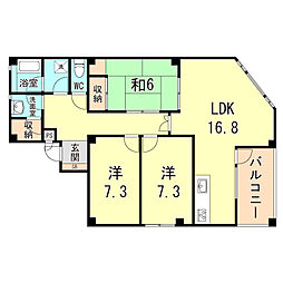 間取図画像 3LDK