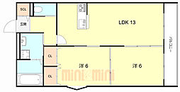 間取図画像 2LDK