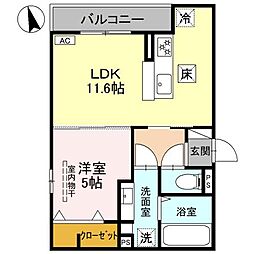 間取図画像 1LDK