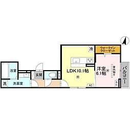間取図画像 1LDK