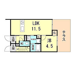 間取図画像 1LDK