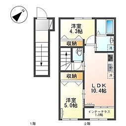 阪急伊丹線 伊丹駅 バス14分 西野下車 徒歩4分 2階/-