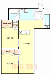 間取図画像 2LDK