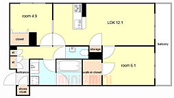 間取図画像 2LDK