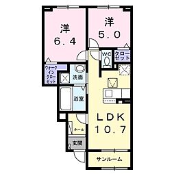 間取図画像 2LDK